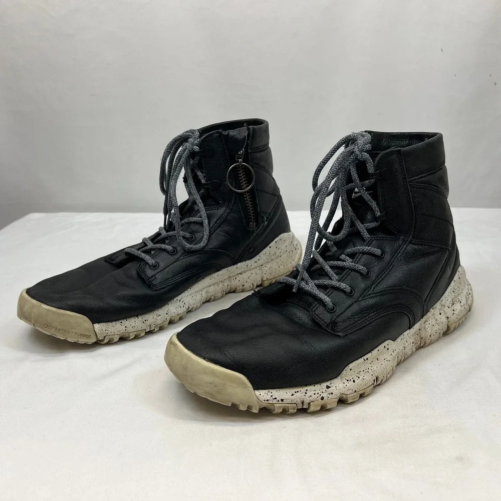 Nike SFB 6 Leather NSW Black Speckle Tactical Boots 862506-001 Mens 13